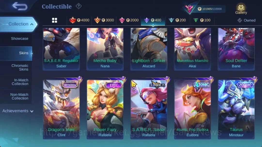 Mobile Legends: Bang Bang Accounts Hero 132|Skin 340|High Rank Imo 117|Legend(Lunox), image 9