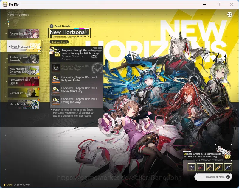 Arknights: Endfield Accounts Starter Fresh | NA/EU | New Horizons On | Day 1 Si image 10