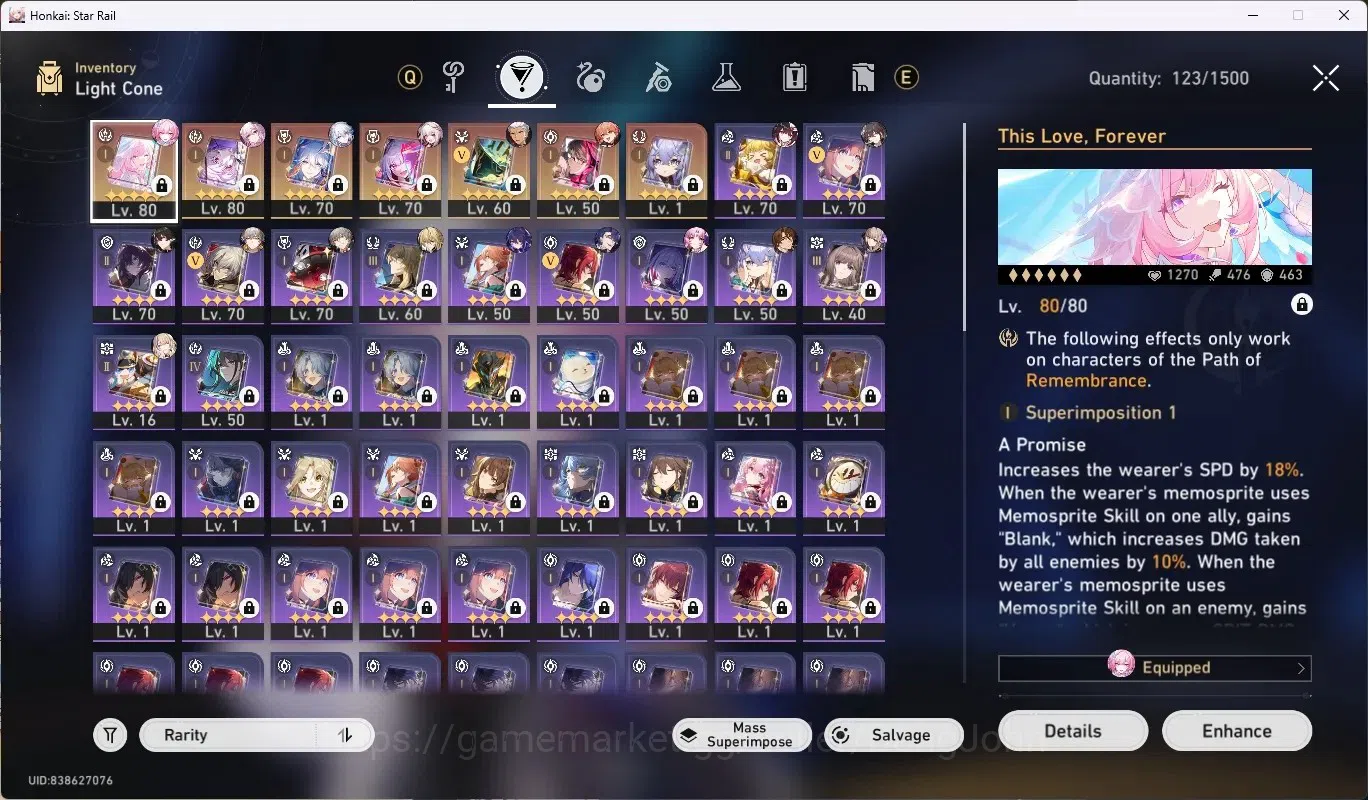Honkai Star Rail Accounts Others ASIA|TL 65|12 Char Limited ([Evernight,Cyrene,Yao Guang,Sparxie]+Sign,Ruan 15