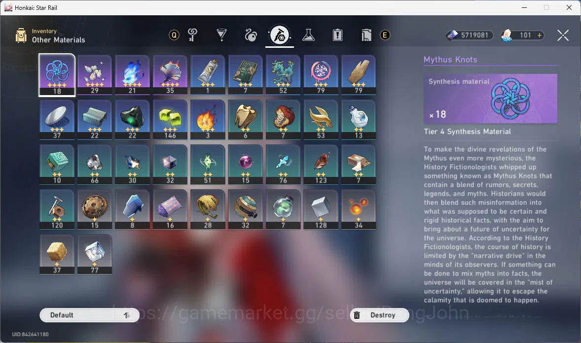 ASIA|TL 58|5 Limit|Premium Team Elation(Sparxie,Sparkle,Yao Guang,DanHeng PT),etc|Check SS|MC Male|HSR290B Honkai Star Rail Others ASIA|TL 58|5 Limit|Premium Team Elation(Sparxie,Sp image 1