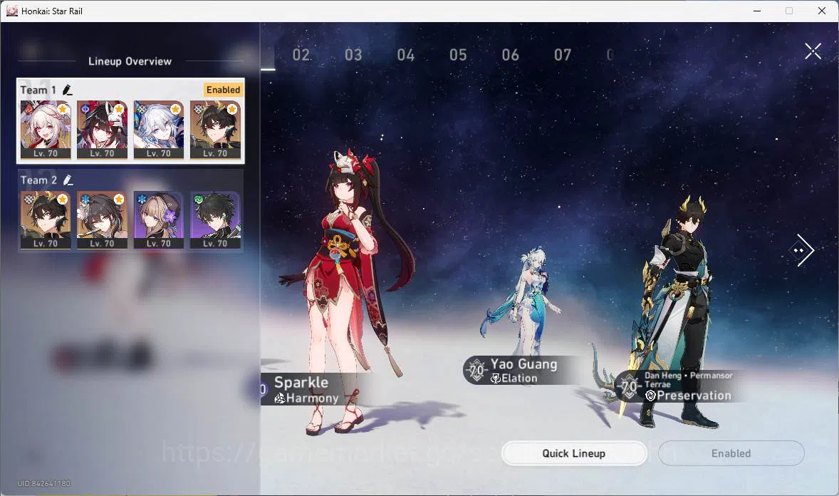 Honkai Star Rail Accounts Others ASIA|TL 58|5 Limit|Premium Team Elation(Sparxie,Sparkle,Yao Guang,DanHeng PT),etc|Check 13