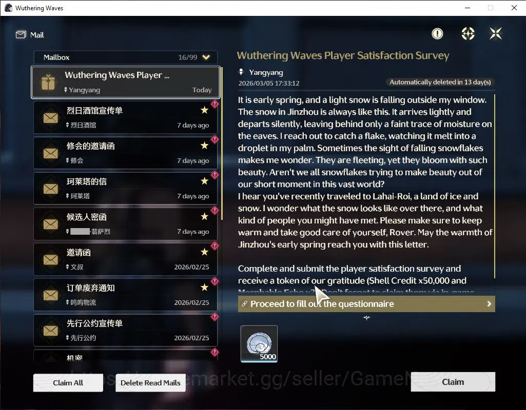 Wuthering Waves Accounts NA|UL 46|2 Limited| [Luuk Herssen,Galbrena]+Sign | image 17