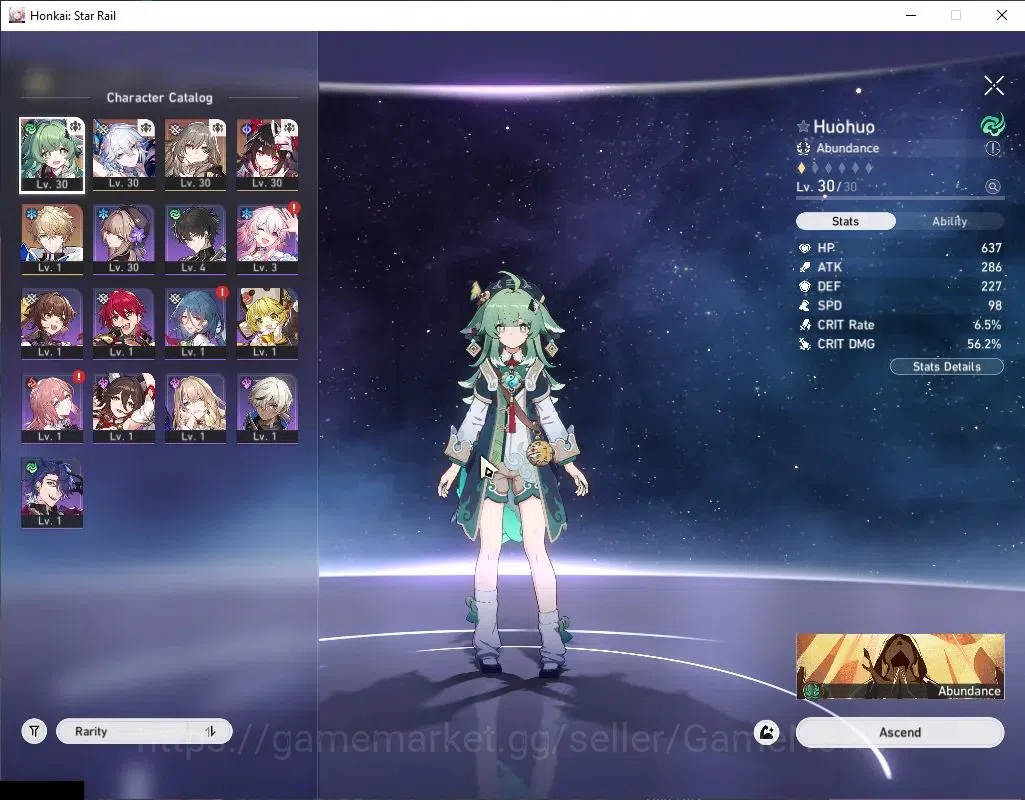 Honkai Star Rail Accounts Asia | TL 20 | 3 Limited | Huohuo, Yao Guang, Spar image 4