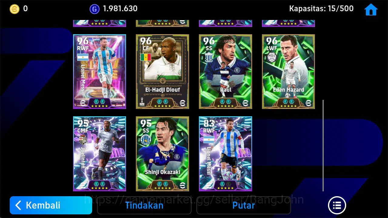 eFootball Accounts Others Power 3162 | diego forlan epic, albert ferrer epic, rijkaard epic, harry kane show, hadji Diouf 5