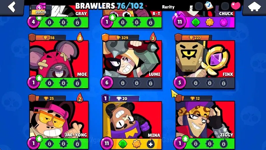 Brawl Stars Accounts 20K Trophy|76 Brawlers 14 Max Lvl|9 Prestige|171 Skins|2 Hypch 3 Legend 5 Myth 44 Epic|10K Bling 27K 10