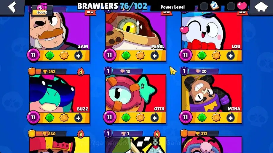 Brawl Stars Accounts 20K Trophy|76 Brawlers 14 Max Lvl|9 Prestige|171 Skins|2 Hypch 3 Legend 5 Myth 44 Epic|10K Bling 27K 6