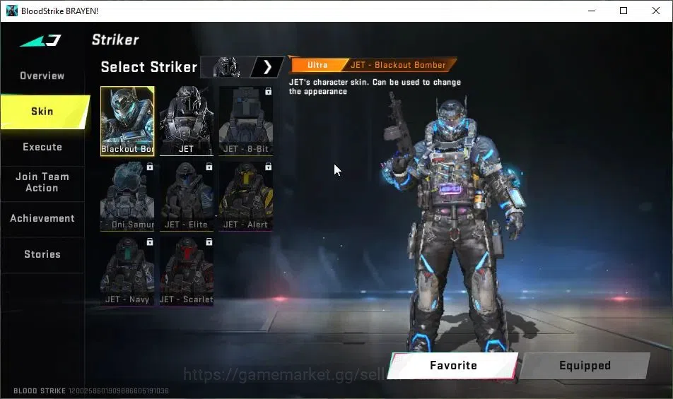 Blood Strike Accounts ASIA|2 ULTRA[JET-Blackout Bomber,Origin-12-Jack Bl image 4