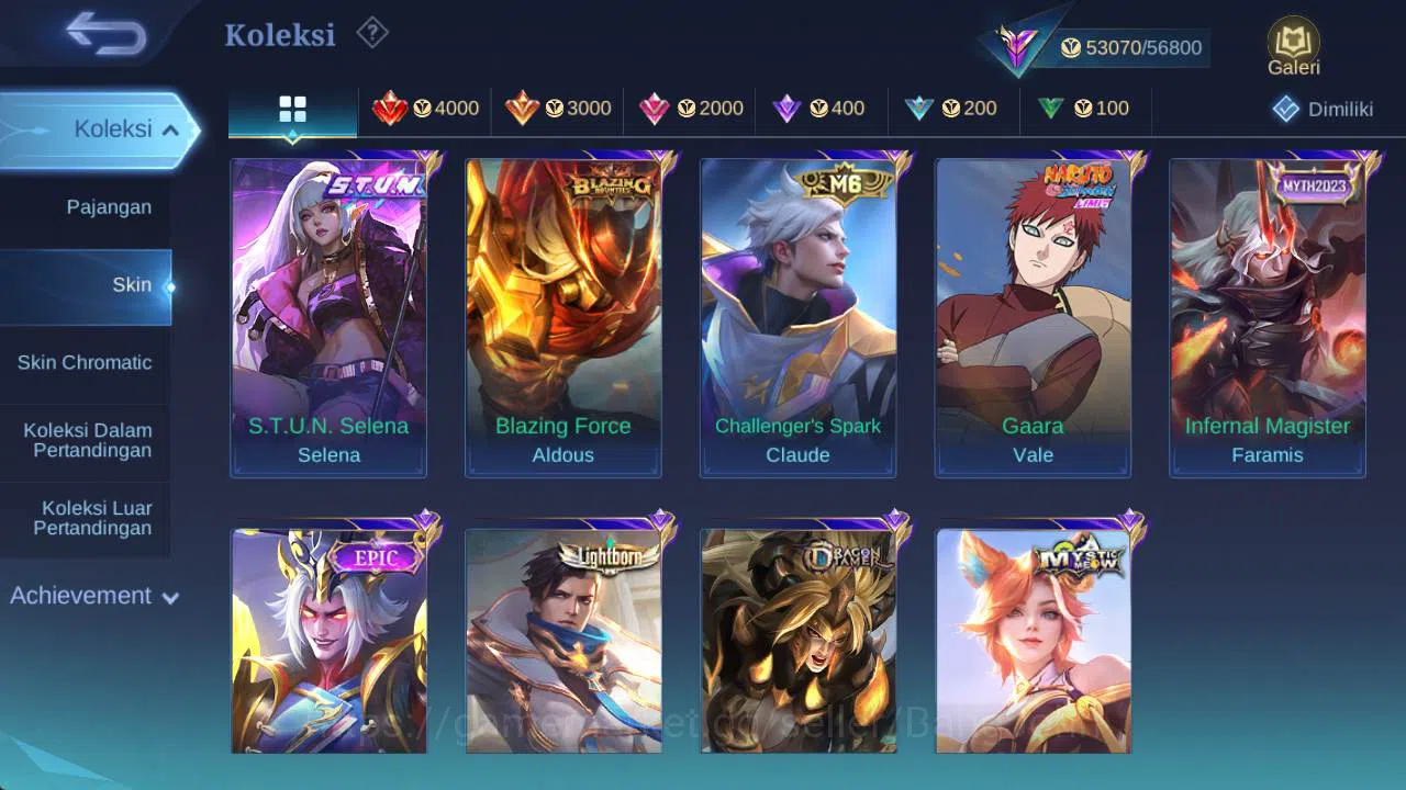 Mobile Legends: Bang Bang Accounts Global, Renow, skin 266,hero 132, LB karina,valen image 10