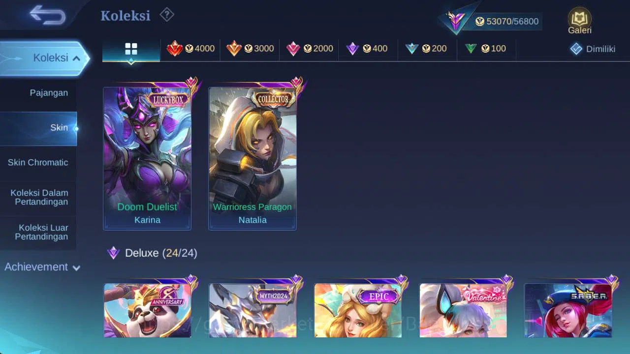Mobile Legends: Bang Bang Accounts Global, Renow, skin 266,hero 132, LB karina,valen image 12
