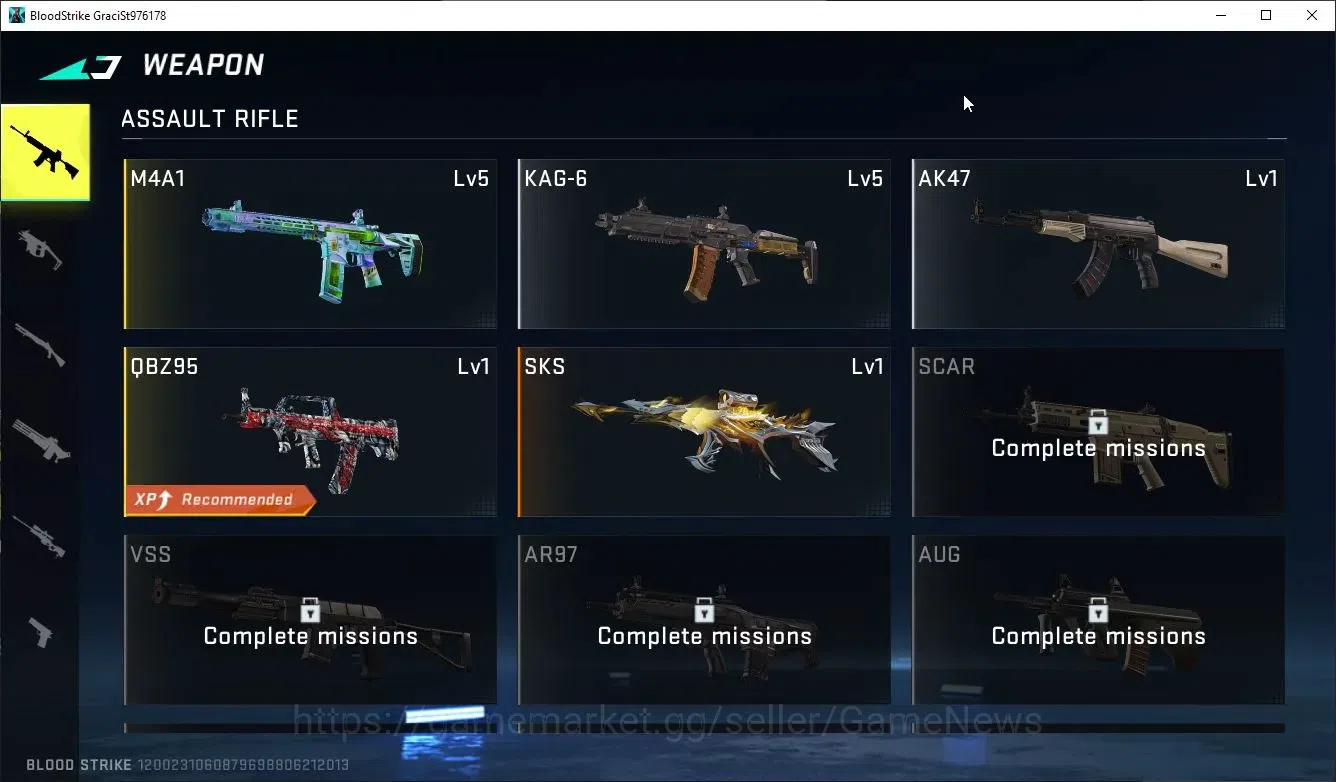 Blood Strike Accounts ASIA|ULTRA SKS-Elysium|Legendary QBZ95-Blood Venge image 8