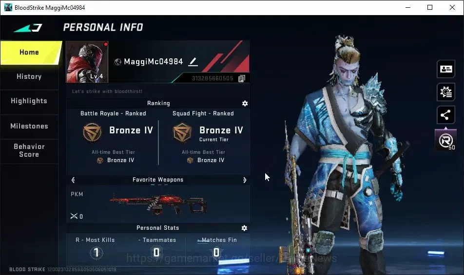 Blood Strike Accounts ASIA|Starter|Collab 7DS[M700-Elizabeth]|Collab EVA image 2