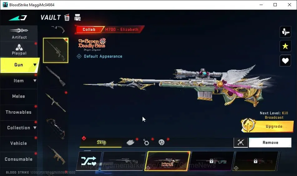 Blood Strike Accounts ASIA|Starter|Collab 7DS[M700-Elizabeth]|Collab EVA image 8