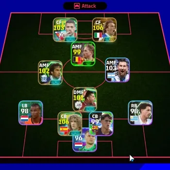 eFootball Accounts Legends & Iconic Players Android|Power 3137|Big Time Alessandro Del Piero '00|9 Epic Carles Puyol,Luis