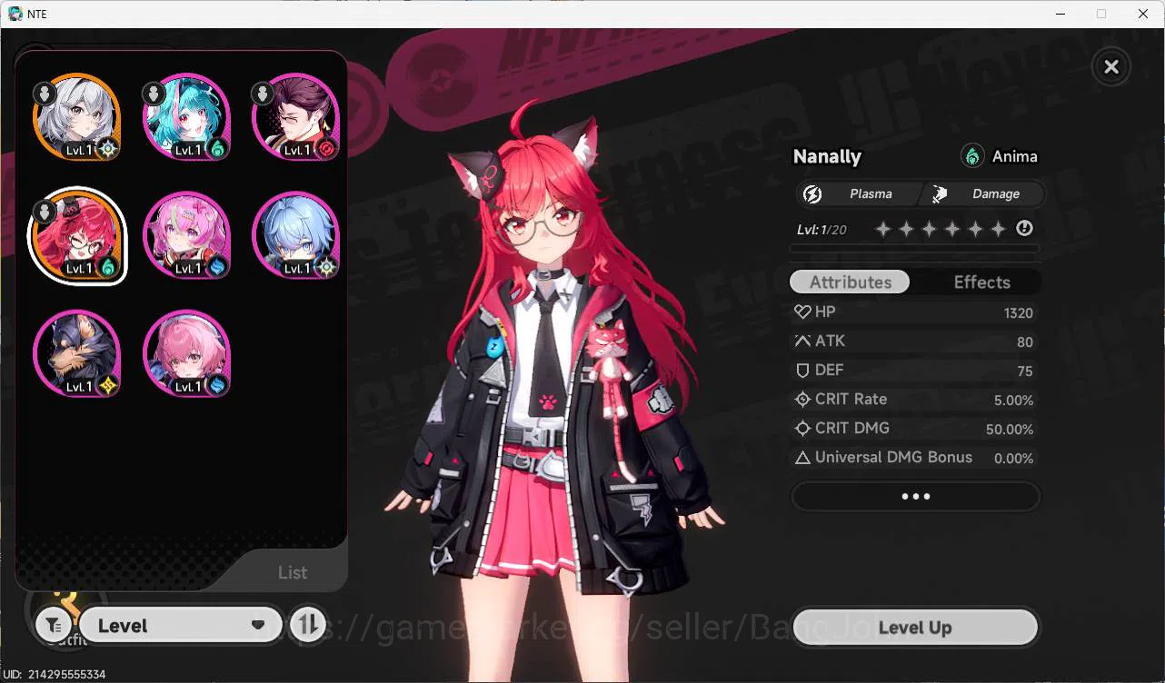 Neverness to Everness Accounts EU|starter LVL 3, nanally, 8 char, MC female, Amer image 10