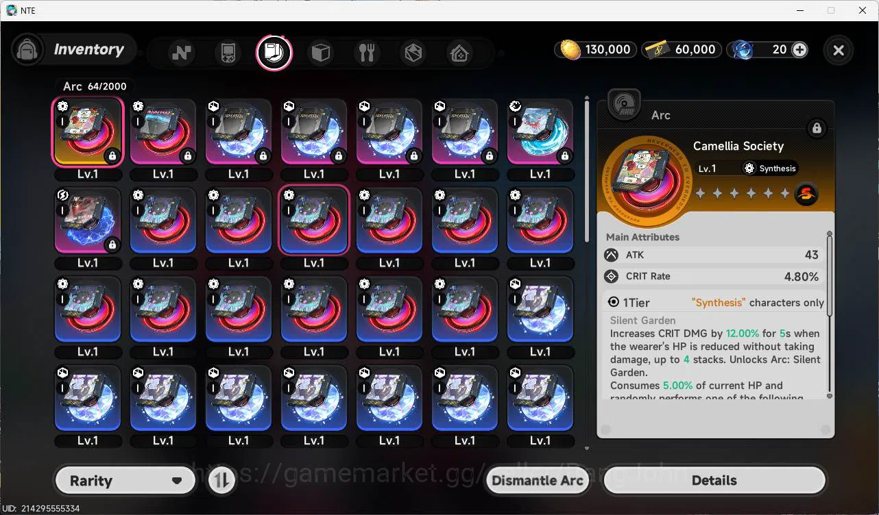 Neverness to Everness Accounts EU|starter LVL 3, nanally, 8 char, MC female, Amer image 7