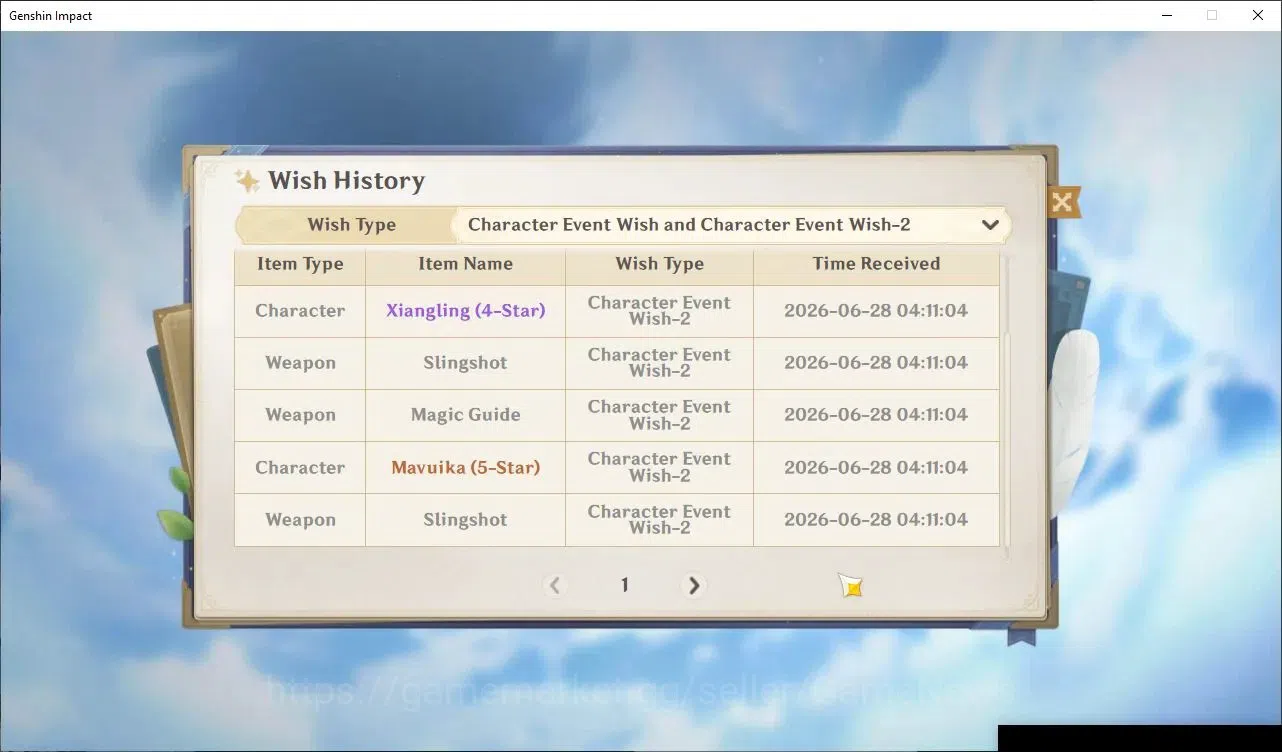 Genshin Impact Accounts Starter ASIA|AR 35|3 Limited|Mavuika,Nefer,Xiao +3(5*Standard Character) +1(5* STD Weapon)|Male 12