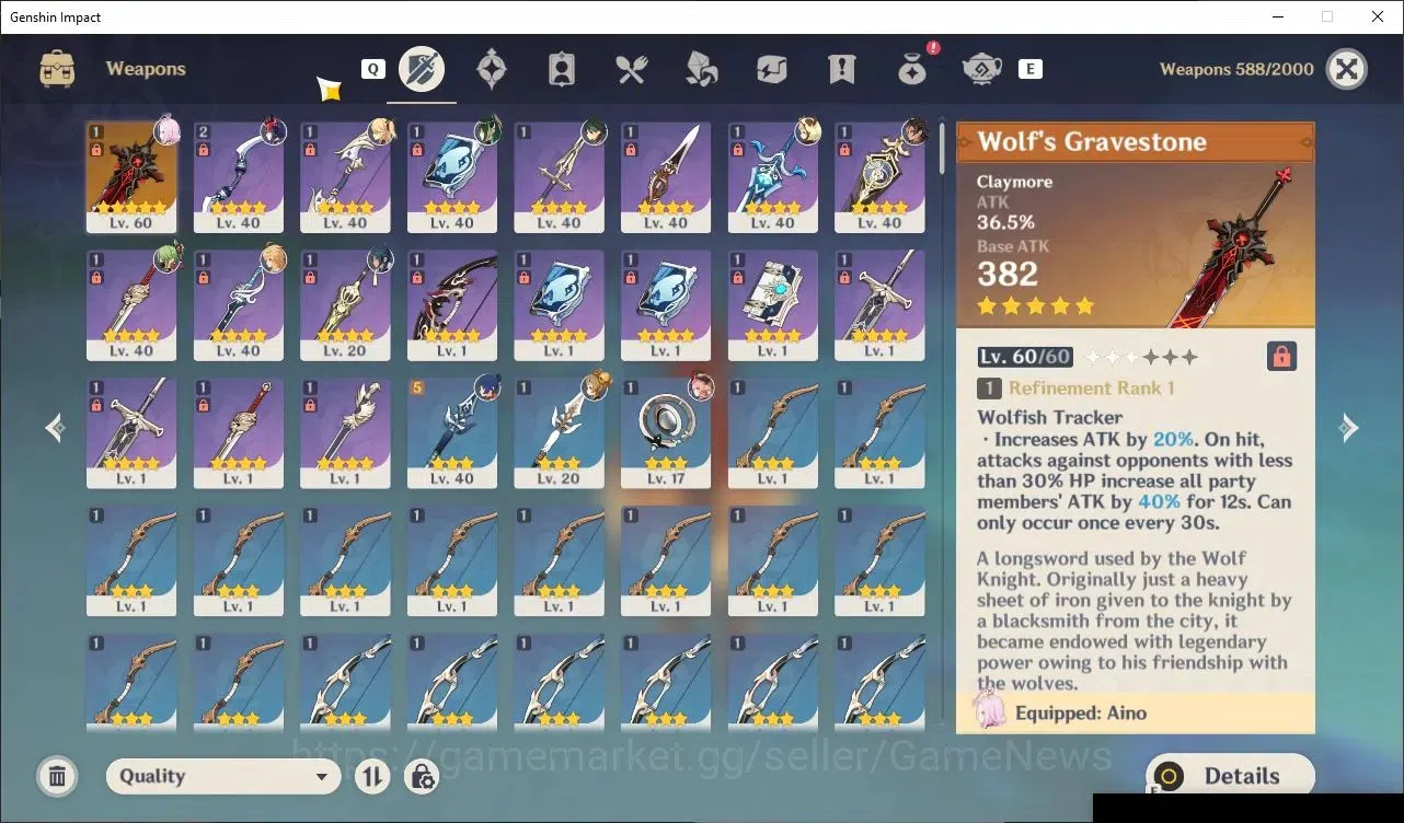 Genshin Impact Accounts Starter ASIA|AR 35|3 Limited|Mavuika,Nefer,Xiao +3(5*Standard Character) +1(5* STD Weapon)|Male 4