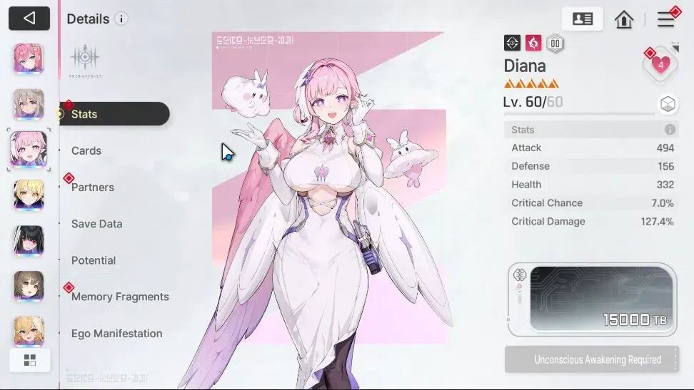 Chaos Zero Nightmare Accounts GLOBAL|Lv 52|8 SSR ([Adelheid,Diana,Tiphera,Tenebria,Rin,Veronica,Magna,Renoa)+11 17