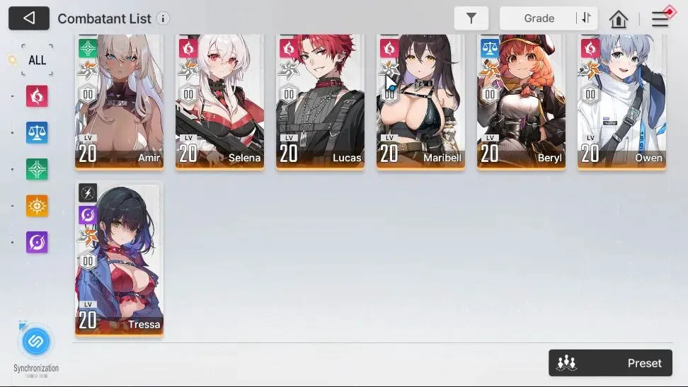 Chaos Zero Nightmare Accounts GLOBAL|Lv 52|8 SSR ([Adelheid,Diana,Tiphera,Tenebria,Rin,Veronica,Magna,Renoa)+11 4
