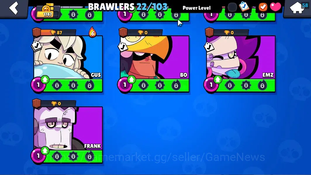 Brawl Stars Accounts 5750 Trophy|22Brawlers 3 Max Lvl[Shelly,Colt,Penny image 10