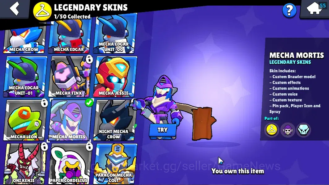 Brawl Stars Accounts 5750 Trophy|22Brawlers 3 Max Lvl[Shelly,Colt,Penny image 11