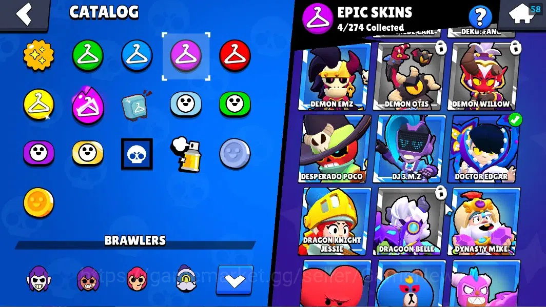Brawl Stars Accounts 5750 Trophy|22Brawlers 3 Max Lvl[Shelly,Colt,Penny image 13