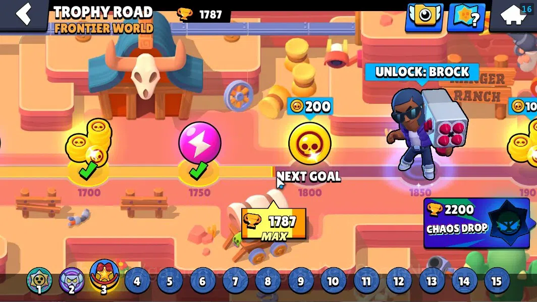 Brawl Stars Accounts 5750 Trophy|22Brawlers 3 Max Lvl[Shelly,Colt,Penny image 5