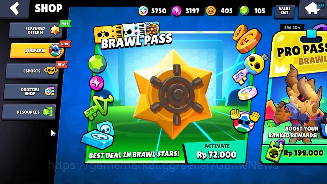 Brawl Stars Accounts 5750 Trophy|22Brawlers 3 Max Lvl[Shelly,Colt,Penny image 6