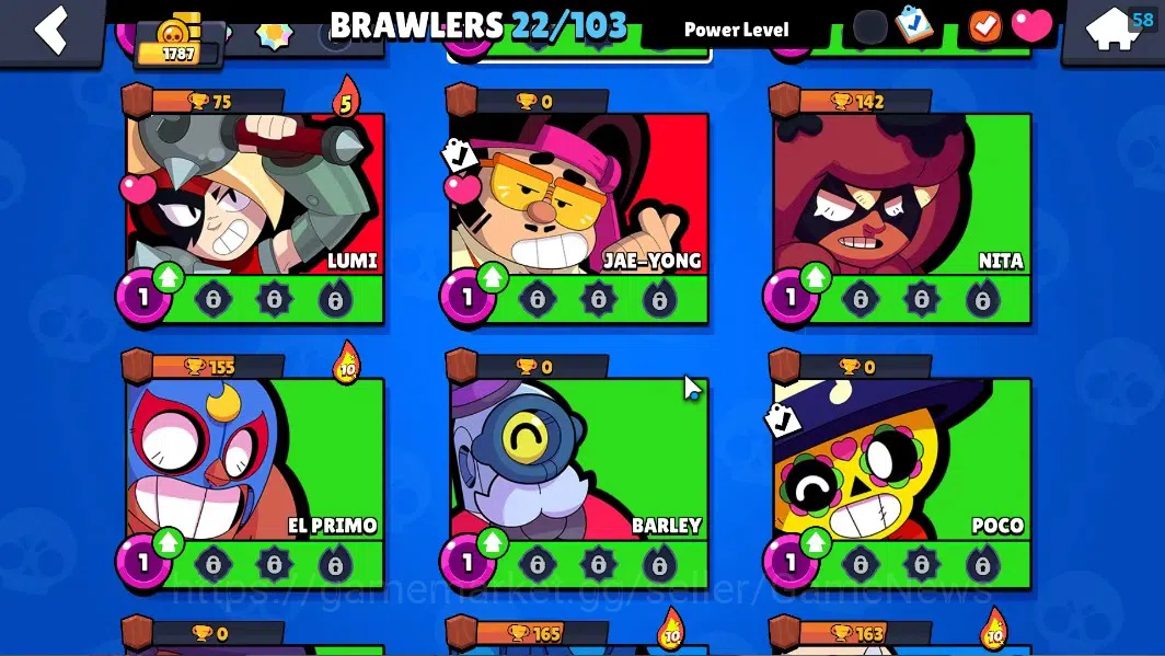 Brawl Stars Accounts 5750 Trophy|22Brawlers 3 Max Lvl[Shelly,Colt,Penny image 8