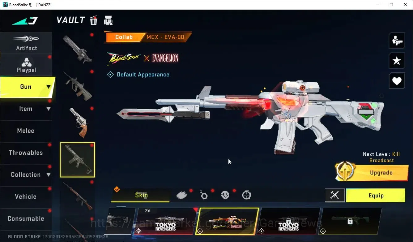 Blood Strike Accounts Collab Skin ASIA|ETERNAL DeAgle-Scorpion+Collab 7DS[M700-Elizabeth,AK47,KArl98,QBZ95],EVA-MCX,Anniv 16