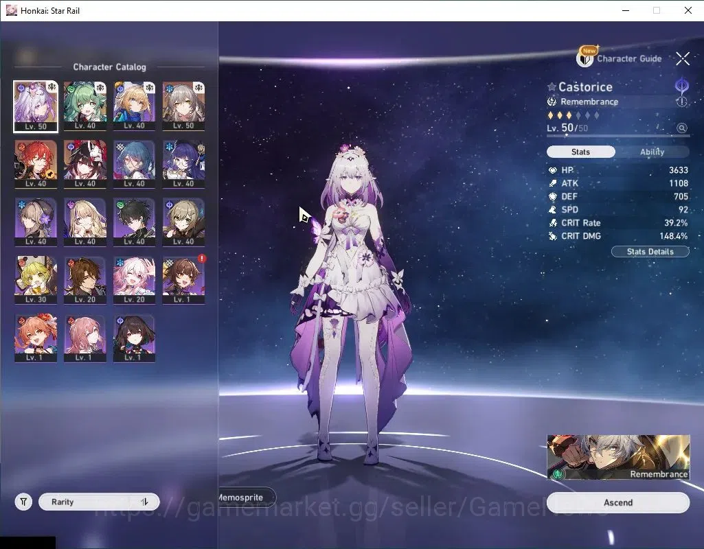 Honkai Star Rail Accounts Asia | TL 36 | 3 Limited | Castorice,Sparkle,Huohu image 4