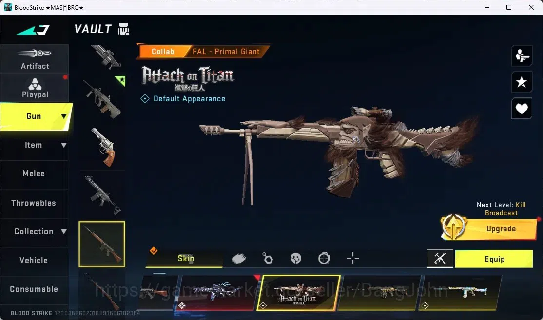 Blood Strike Accounts ASIA | ETERNAL: AUG - Empyrean | 3 Collab Guns |1  image 6