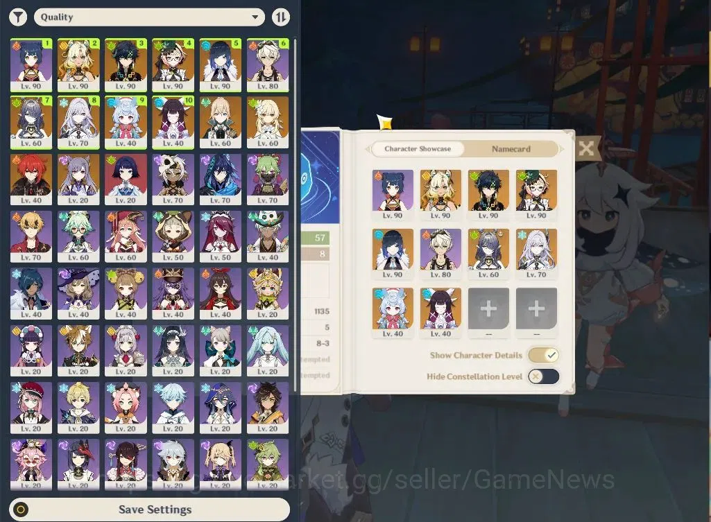Genshin Impact Accounts ASIA|AR57|8Limited+9(*5WEP)|(YelanC4,Kinich,Emilie image 2