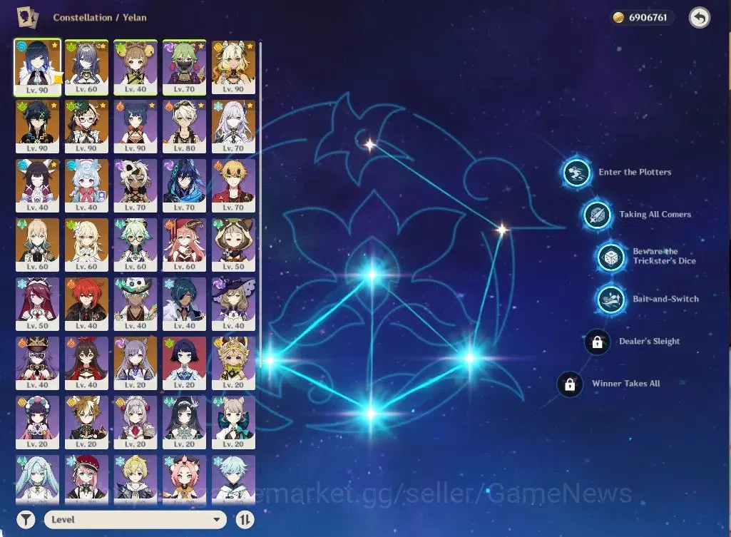 Genshin Impact Accounts ASIA|AR57|8Limited+9(*5WEP)|(YelanC4,Kinich,Emilie image 3