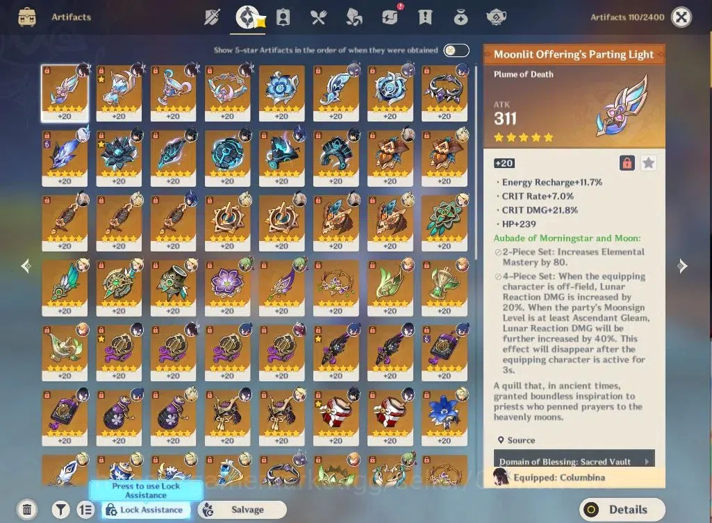 Genshin Impact Accounts ASIA|AR57|8Limited+9(*5WEP)|(YelanC4,Kinich,Emilie image 7