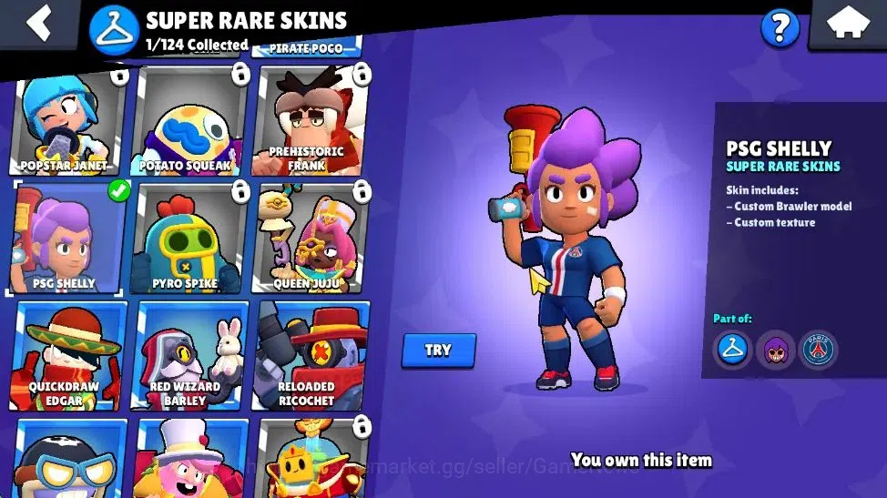 Brawl Stars Accounts 1402 Trophy| 24 Brawler 2 Max Lvl [BO,Edgar] | 639 image 12