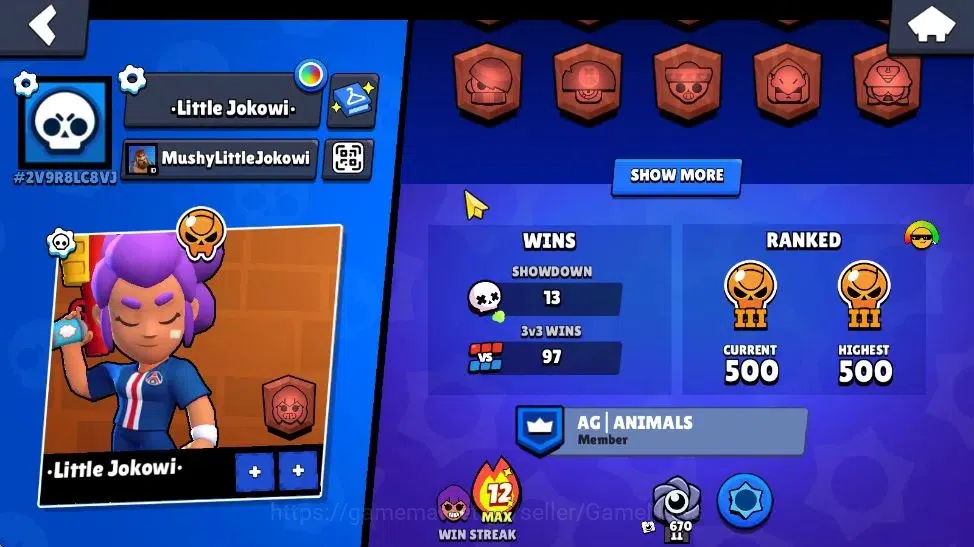 Brawl Stars Accounts 1402 Trophy| 24 Brawler 2 Max Lvl [BO,Edgar] | 639 image 3