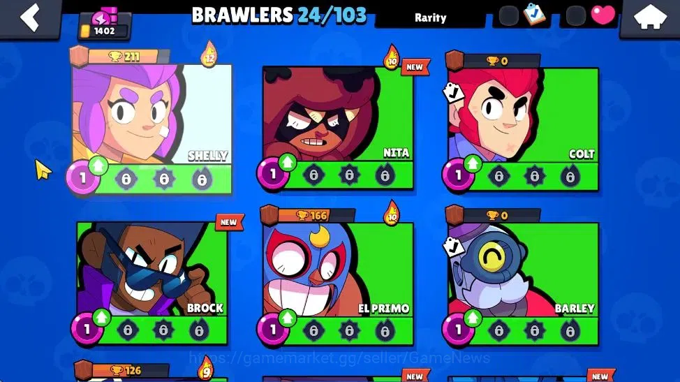 Brawl Stars Accounts 1402 Trophy| 24 Brawler 2 Max Lvl [BO,Edgar] | 639 image 8