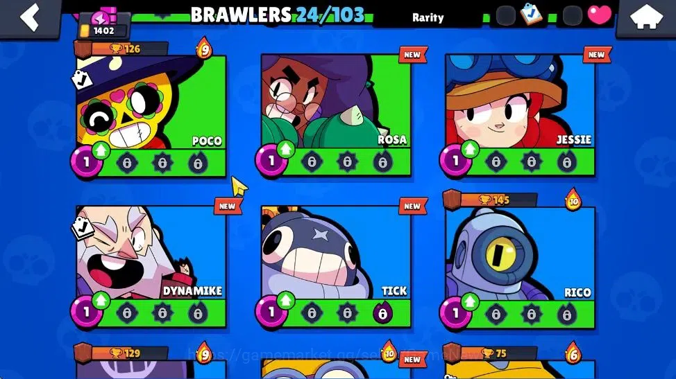 Brawl Stars Accounts 1402 Trophy| 24 Brawler 2 Max Lvl [BO,Edgar] | 639 image 9