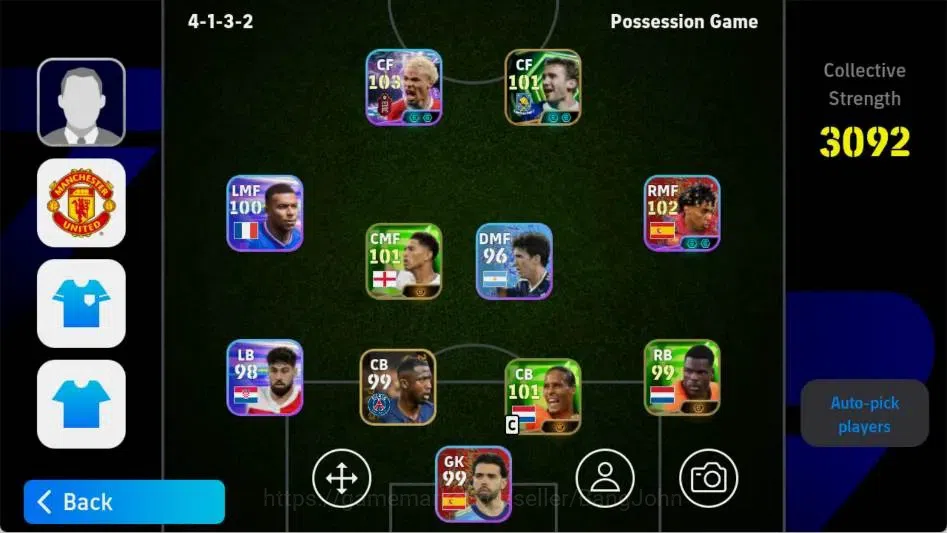 eFootball Accounts Mobile|PW 3092|Andrly Shevchenko Epic,Hugo Ekitike image 1