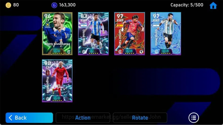 eFootball Accounts Mobile|PW 3092|Andrly Shevchenko Epic,Hugo Ekitike image 3