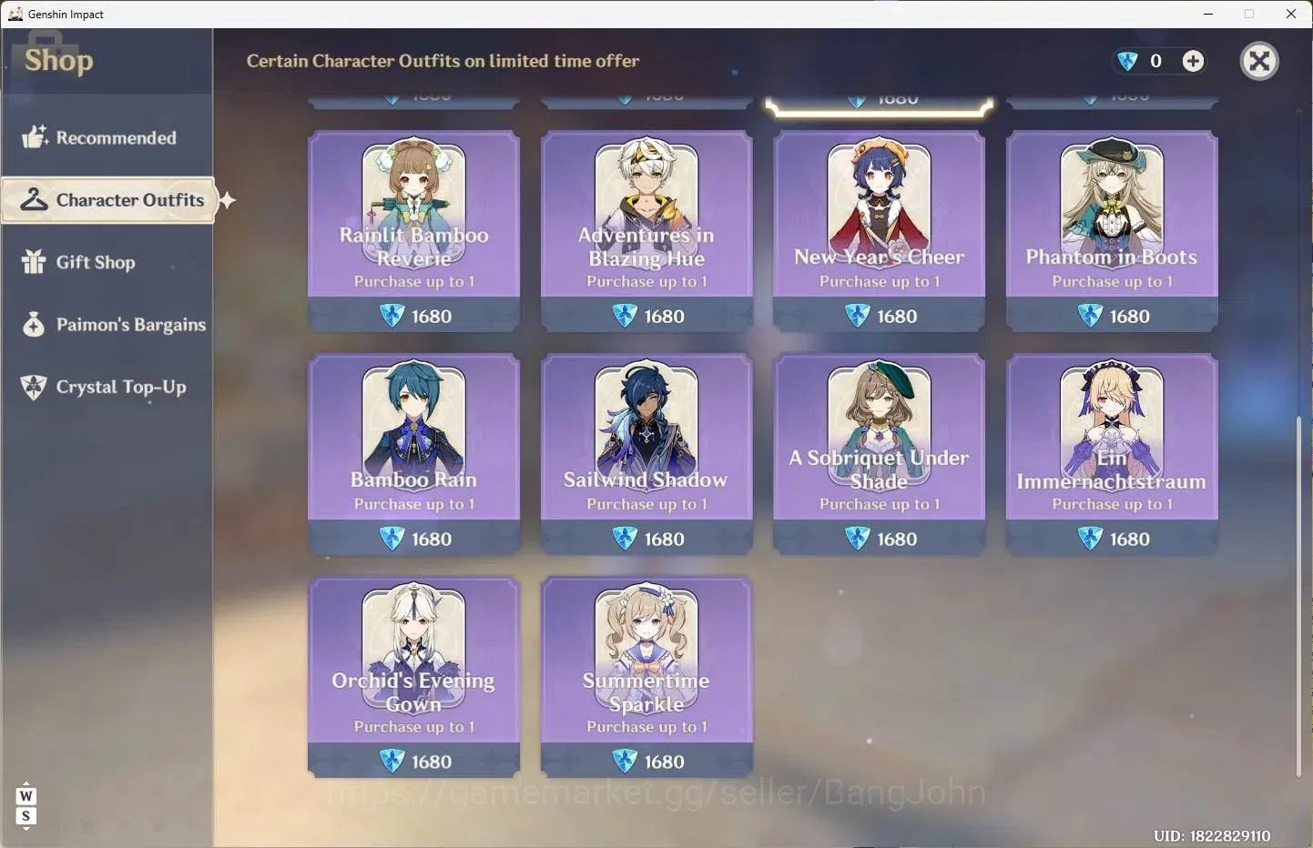 Genshin Impact Accounts Others ASIA | AR 28 | 1 Limit+1 Charsdt | Citlali |MC Female | TakeMail Check SS GI360B 11