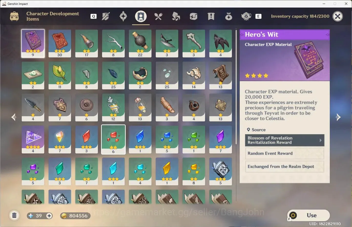 Genshin Impact Accounts Others ASIA | AR 28 | 1 Limit+1 Charsdt | Citlali |MC Female | TakeMail Check SS GI360B 5
