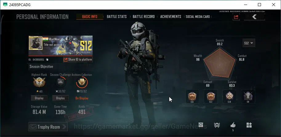 Arena Breakout Accounts MOBILE|Lv30|SV 81,4M|CV 67M|5 Set|B AN-94,Decree L image 2
