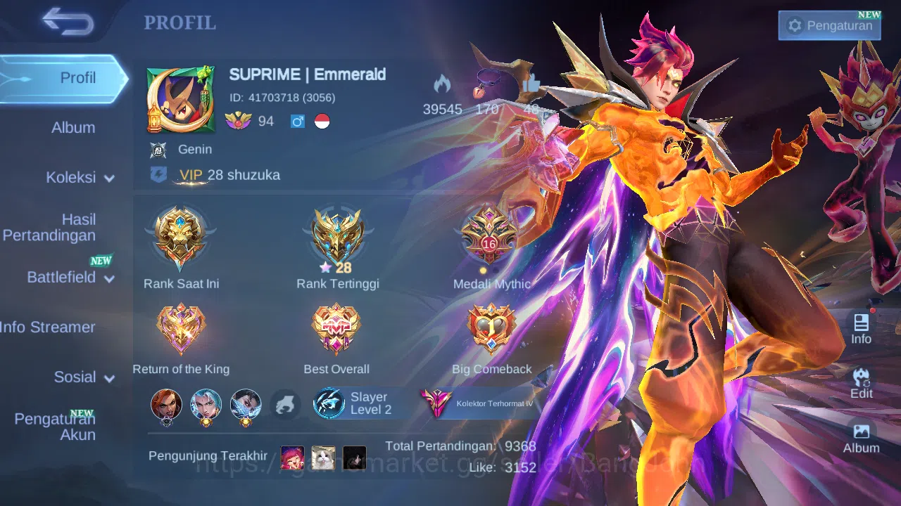 Mobile Legends: Bang Bang Accounts Hero 132 Skin 440 | Prime Claude | Luckybox Akai, image 1