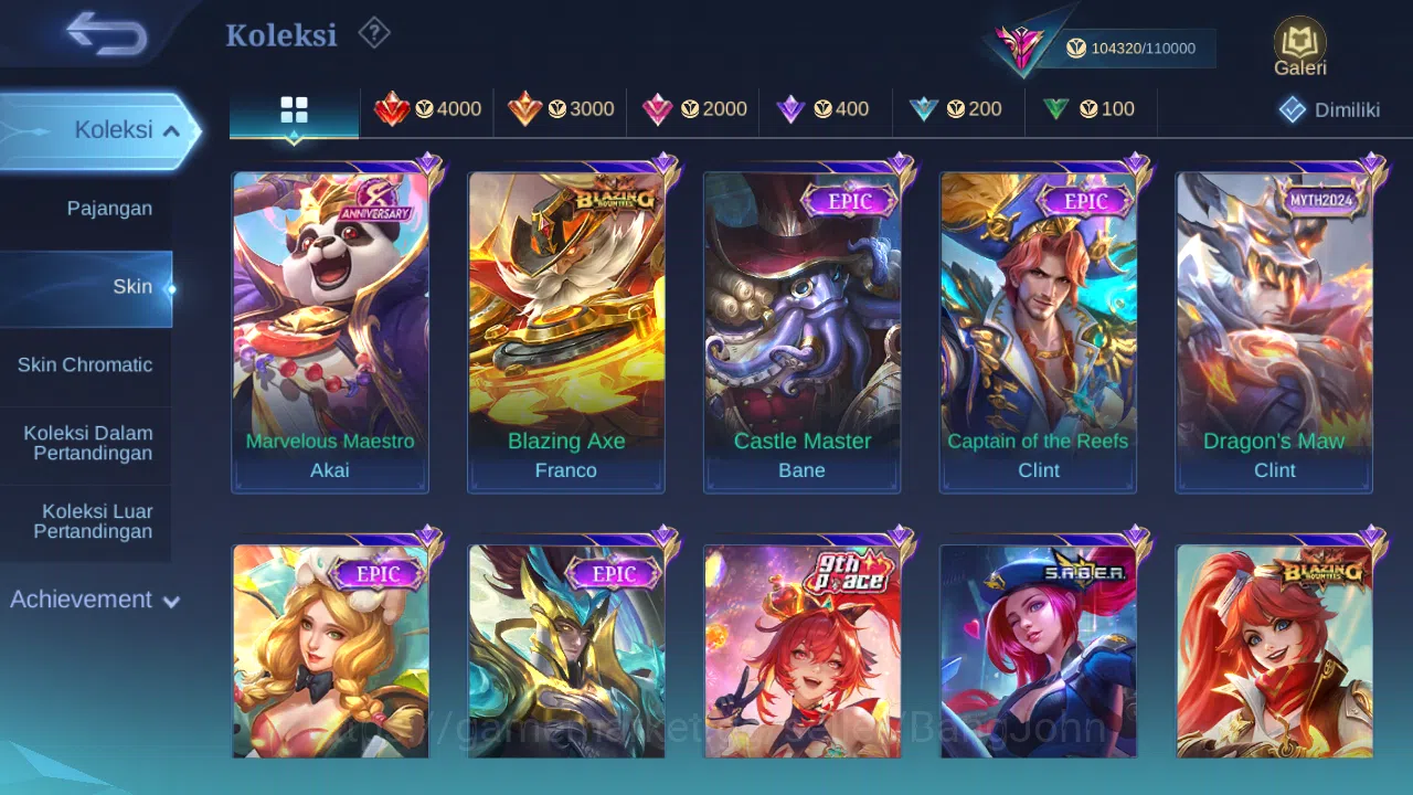 Mobile Legends: Bang Bang Accounts Hero 132 Skin 440 | Prime Claude | Luckybox Akai, image 5