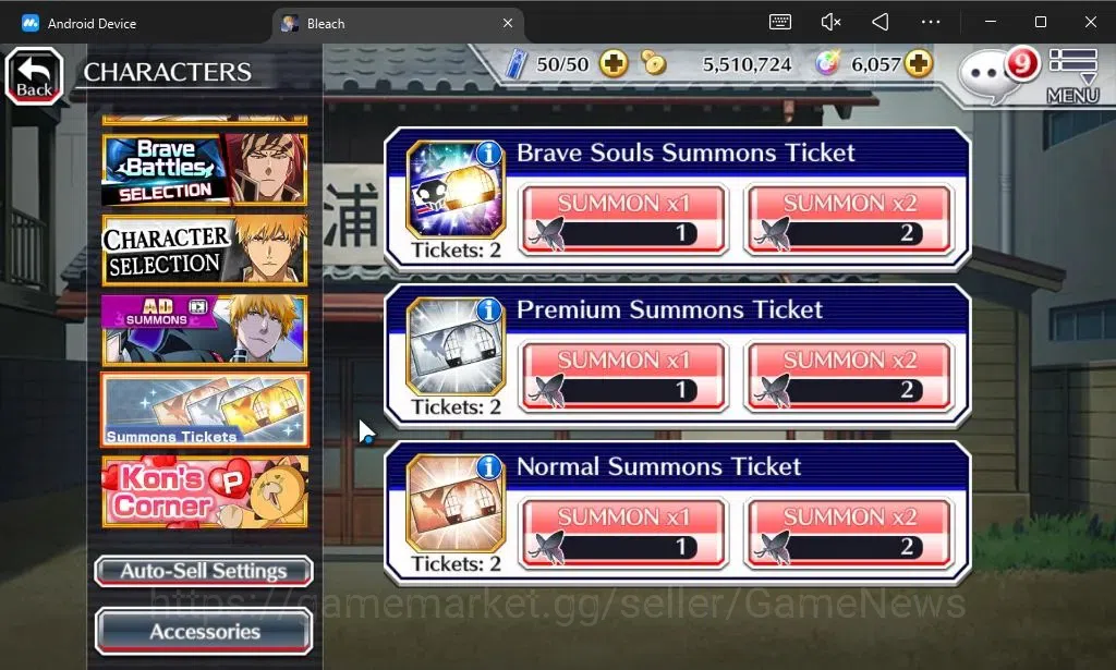 Bleach: Brave Souls Accounts [GLOBAL]6K Orbs+Fresh All Story|TYBW26[Momo,Shinji image 13