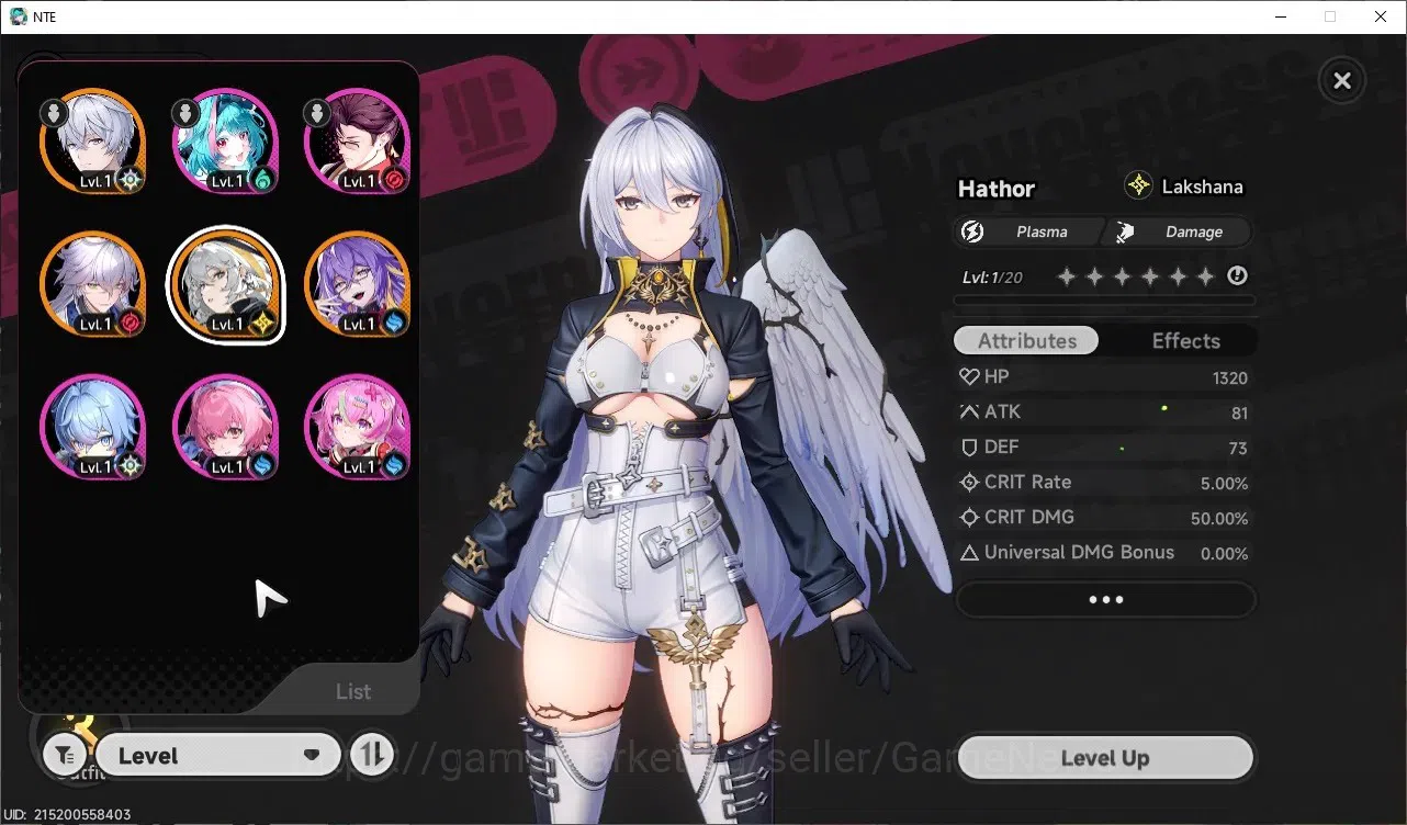 Neverness to Everness Accounts GLOBAL SEA|HL 3|3 SSR|Hathor+Sign, Baicang, Fadia image 1