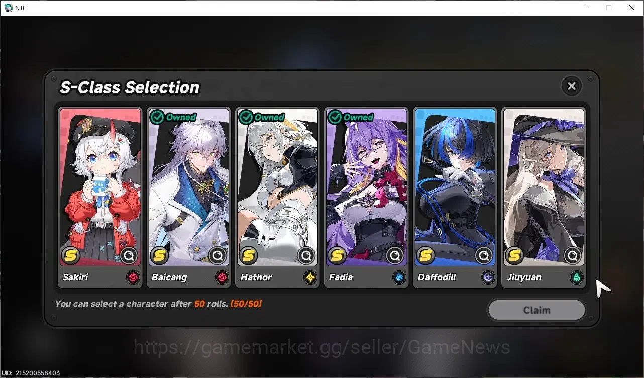 Neverness to Everness Accounts GLOBAL SEA|HL 3|3 SSR|Hathor+Sign, Baicang, Fadia image 8