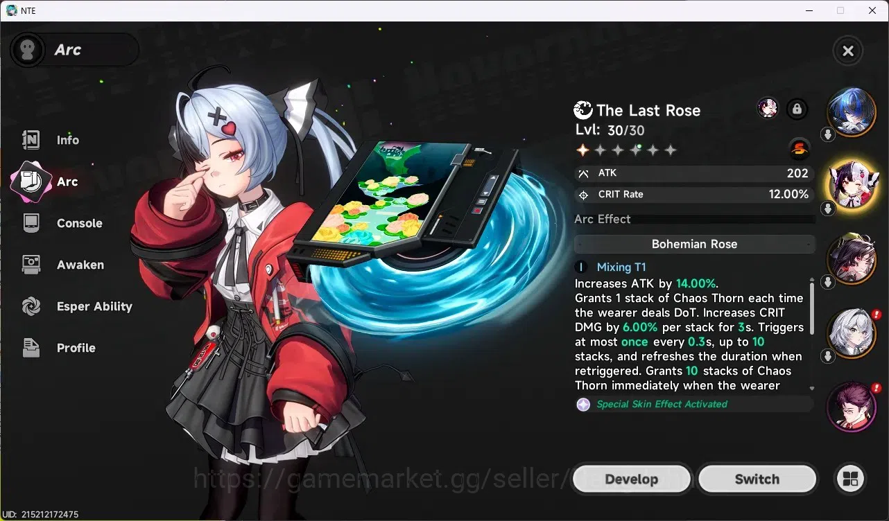 Neverness to Everness Accounts SEA|Lv.16|3 S-Class [Lacrimosa+Sign,Hotori],Daffod image 3